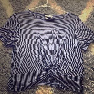 stripe crop top